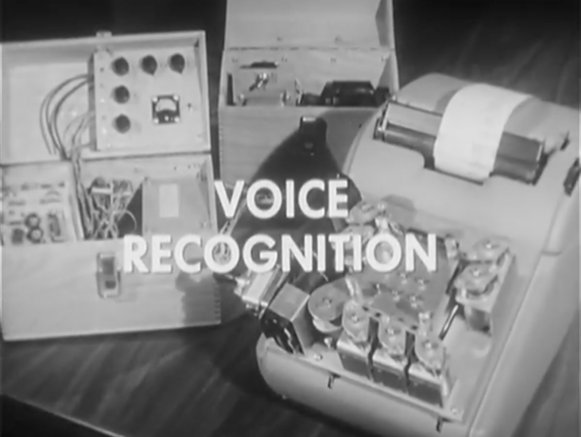 Still image from IBM Archival Footage of the Shoebox System 1961)